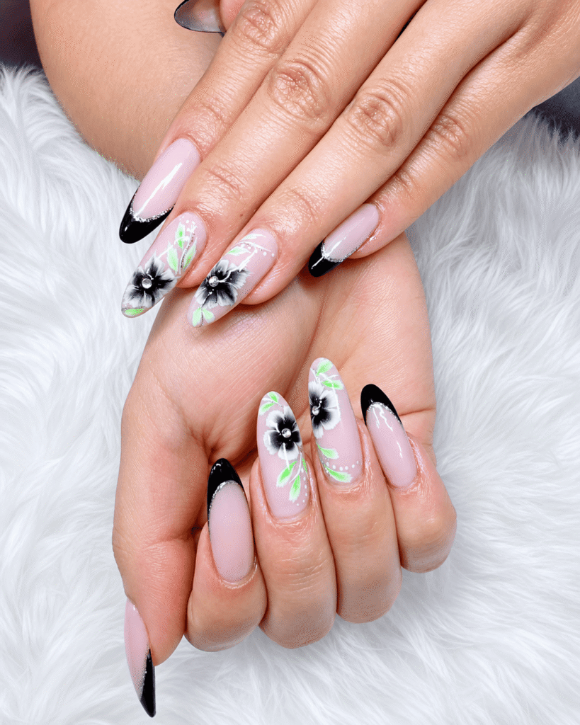 Nail art design at Binh's Nails Westmount, Edmonton